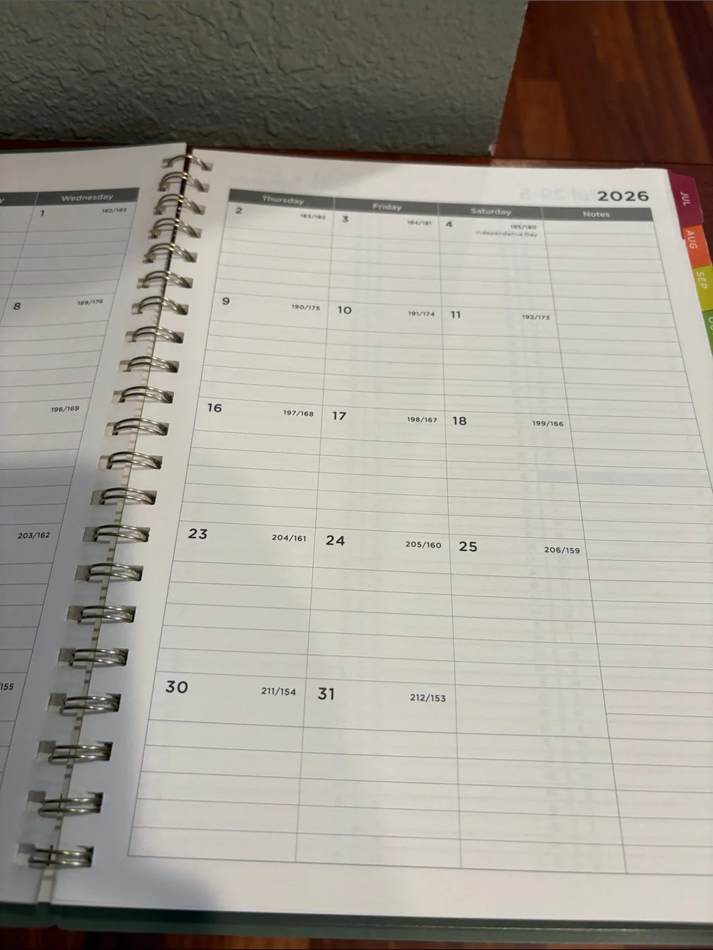 2026-2027 Spiral Academic Planner in Sage Green - New
